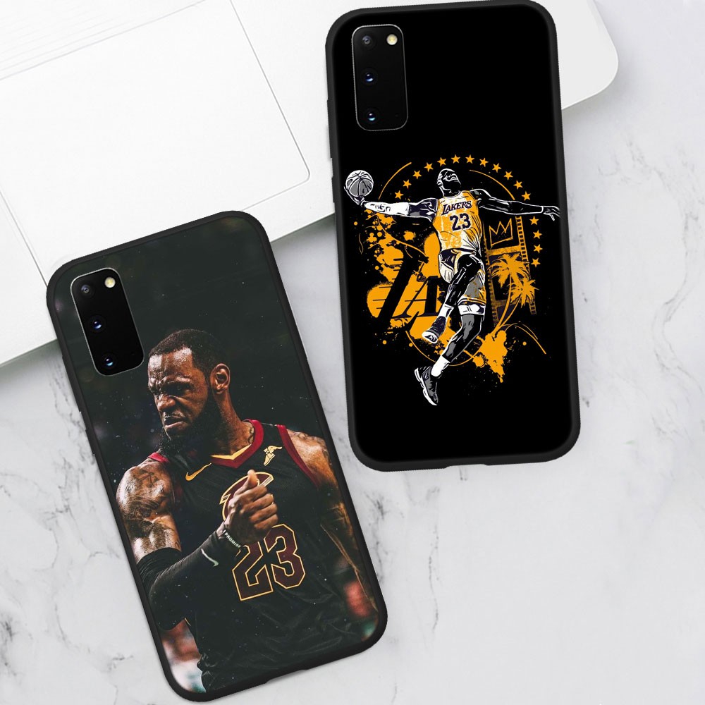 Ốp điện thoại in hình cầu thủ bóng rổ LEBRON JAMES 122SA cho Samsung Galaxy S20 S10 S9 Plus Lite Ultra Fe