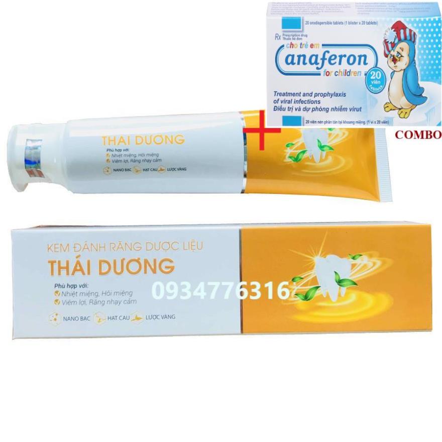 Combo Chim cánh cụt Nga+ ✅ Kem đánh răng dược liệu Thái Dương - Tuýp 100 gr