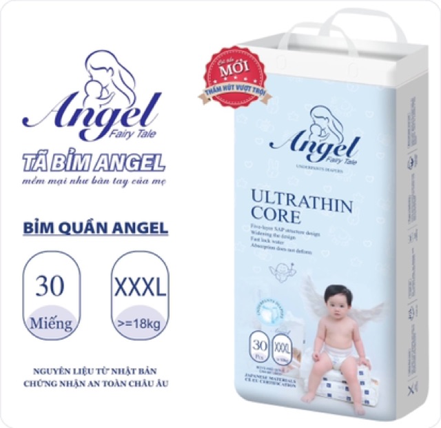 Bỉm quần angel túi xanh đủ size m38, l36, xl34, xxl32, xxxl30 - ảnh sản phẩm 2