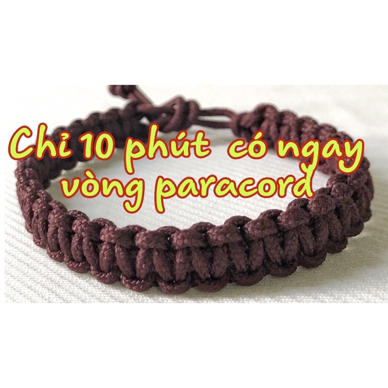 Dây dù tròn có lõi 2mm làm vòng paracord, căng lều, dây phơi