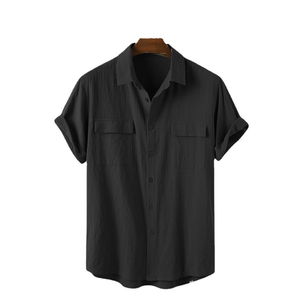 [Mã FASHIONGREEN99 giảm tới 30K đơn 99K] Sơ mi đũi tay ngắn, Sơ mi đũi nam, Mát mịn ✸ Không phai ✸ Không bai ✸ Không xù | BigBuy360 - bigbuy360.vn