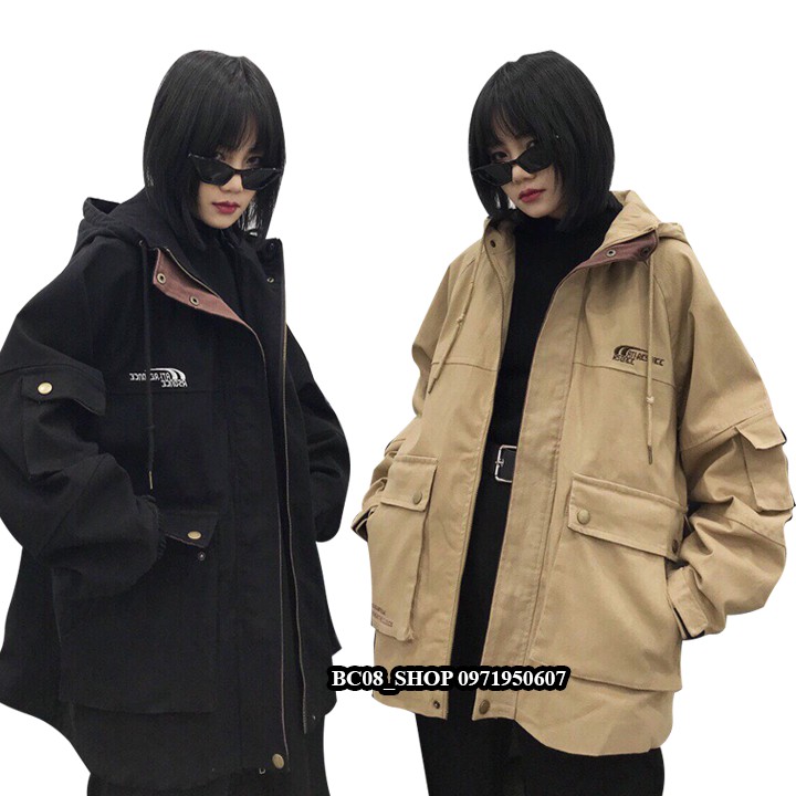 Áo khoác kaki túi hộp xịn unise, dáng rộng dưới 70kg | BigBuy360 - bigbuy360.vn