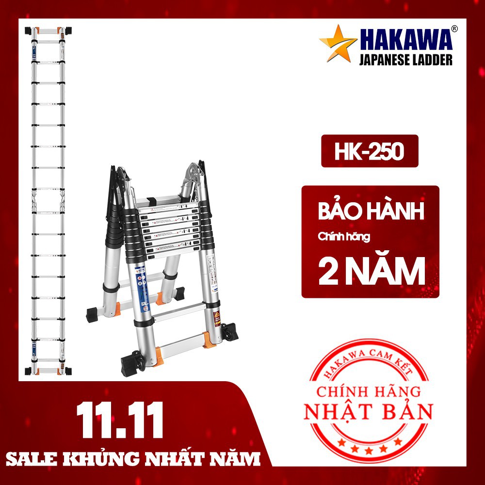 Thang nhom rut doi Nhật Bản HAKAWA HK-250 ( 5m ) SÂN VIỆT 0902 939 805