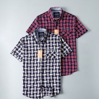 Áo Sơ Mi Just Men tay ngắn họa tiết sọc thoáng mát