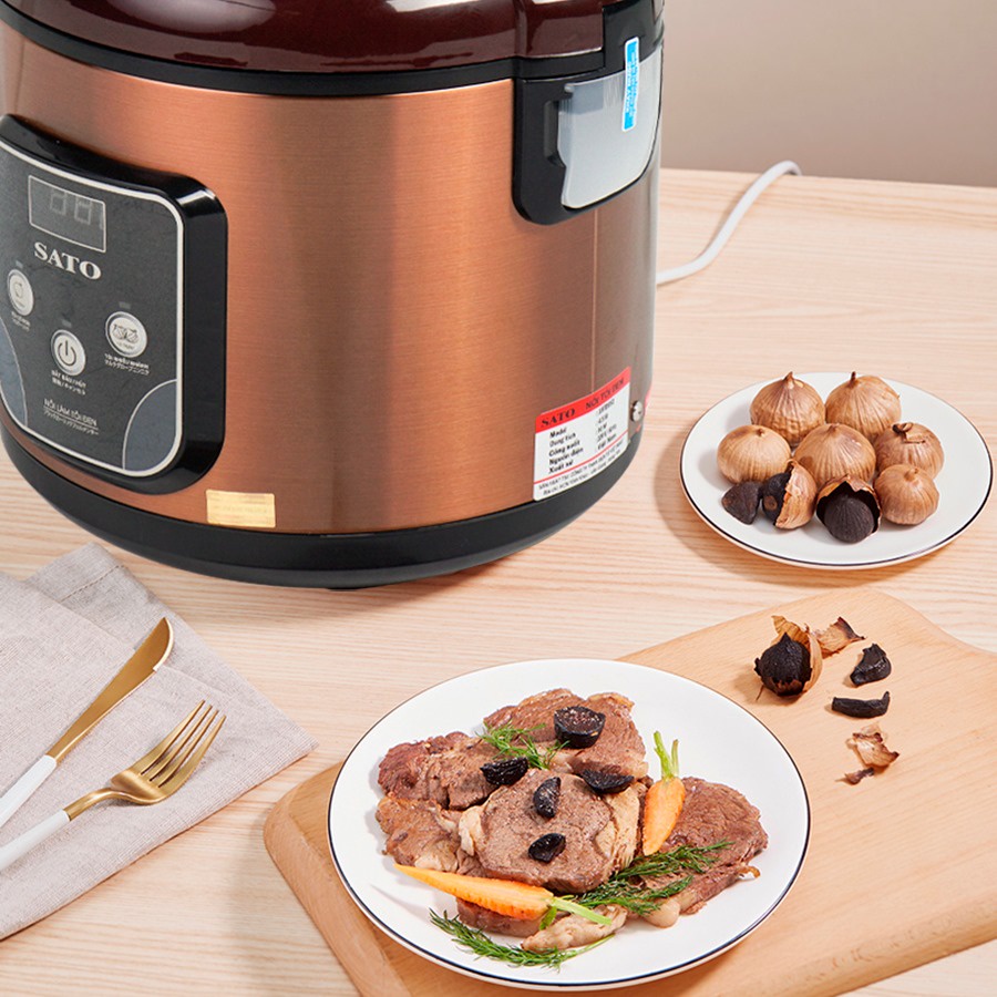 Nồi làm tỏi đen Sato ST-18TD052 4.5L làm được 1.5kg tỏi
