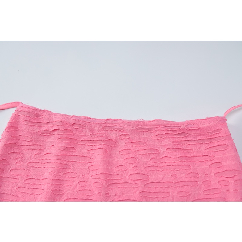 DUNEA Bộ Áo Ống Rỗng Buộc Dây &amp; Chân Váy Mdi Khoét Rỗng Cho Nữ DUNEA