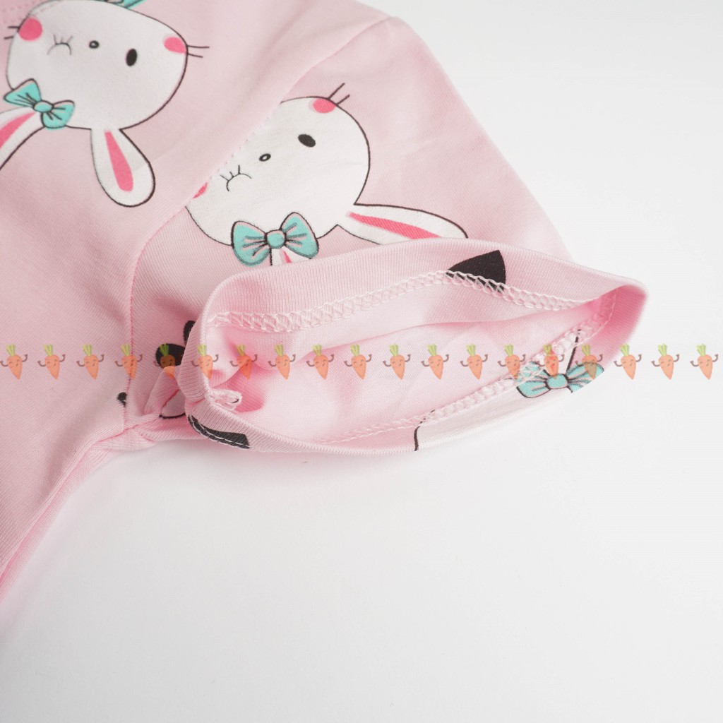 [SALE] Bộ Cộc Tay Minky Mom Cho Bé Trai, Bé Gái Vải Cotton 100% Họa Tiết In Nhỏ, Đồ Bộ Cho Bé Mặc Nhà Mùa Hè MKM2116