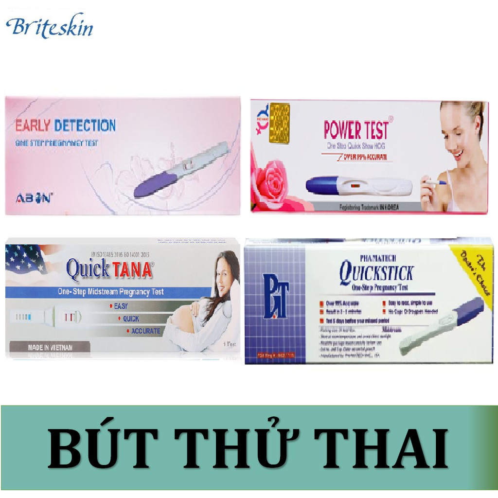 Dòng  Que - Bút Thử Thai Nhanh Early Detection - Quicktick - Quicktana Midstream - Power Test Hộp 1 Cái