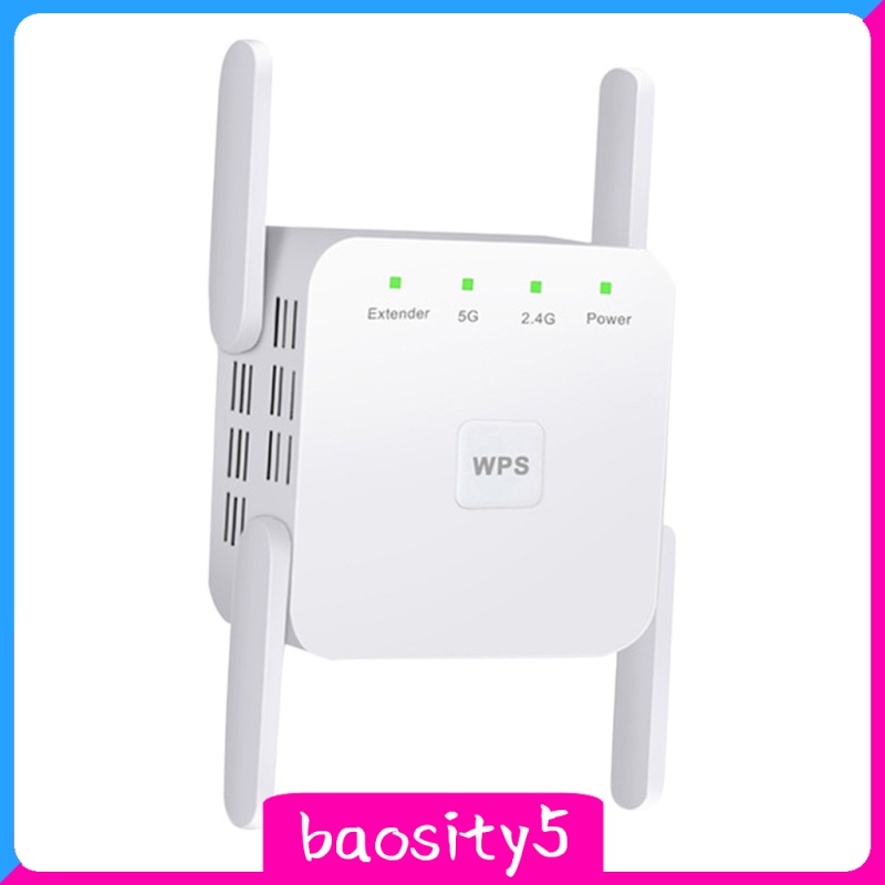 Bộ Khuếch Đại Tín Hiệu Wifi Không Dây 4 Ăng Ten 1200mbps 2.4g 5g