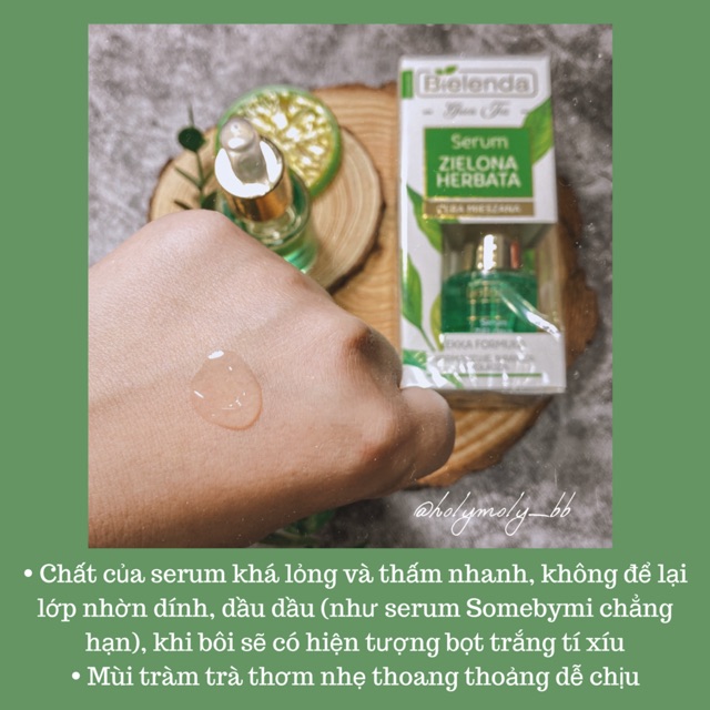 Serum Bielenda Green Tea ngừa mụn, mờ thâm, sáng da, điều tiết bã nhờn giúp se khít lỗ chân lông