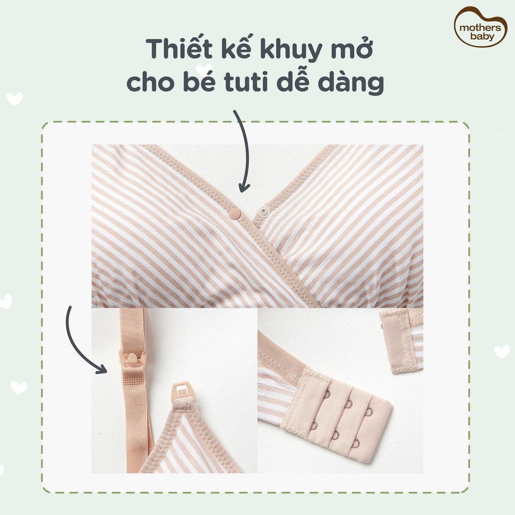 Bộ Quần Áo Lót Bầu Sau Sinh Cho Con Bú Chống Chảy Xệ Cao Cấp Chất Liệu Tencel Thương Hiệu Mothersbaby Hàn Quốc