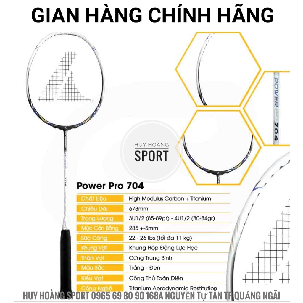 VỢT CẦU LÔNG  POWER PRO PROKENNEX CHÍNH HÃNG BẢO HÀNH