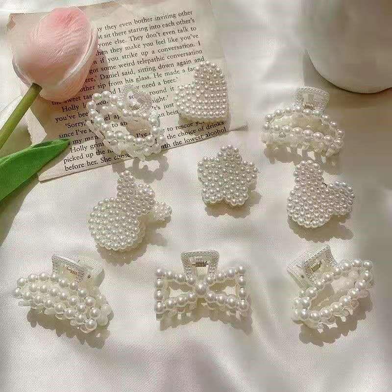 Kẹp Tóc Đính Hạt Ngọc Trai Giả Xinh Xắn Cho Nữ