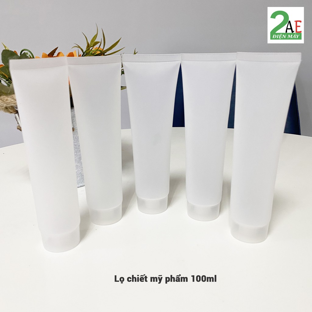 Lọ nhựa chiết mỹ phẩm dạng tuýp đựng sữa tắm dầu gội sữa rửa mặt màu trắng nhựa PP cao cấp từ 5ml đến 100ml | BigBuy360 - bigbuy360.vn