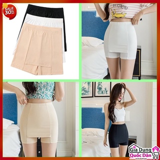 Combo 3 quần ngắn mặc trong váy Trắng,Đen,Da cho chị em phụ nữ