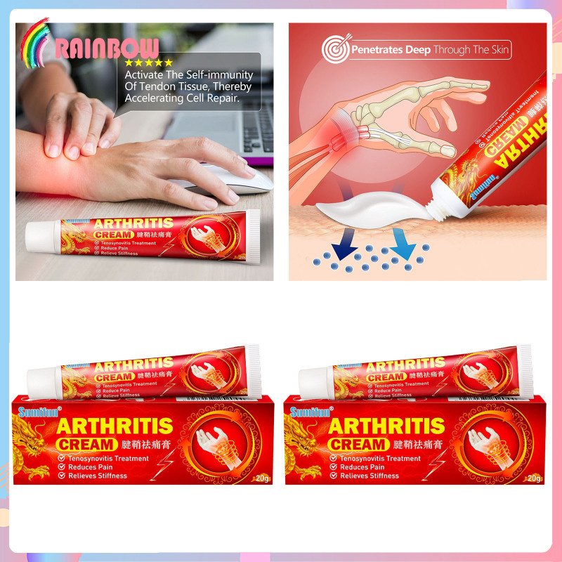 [RAINBOW]Tendonitis Arthritis Treatment Ointment Hand Wrist Cream Elbow Pain Reliever