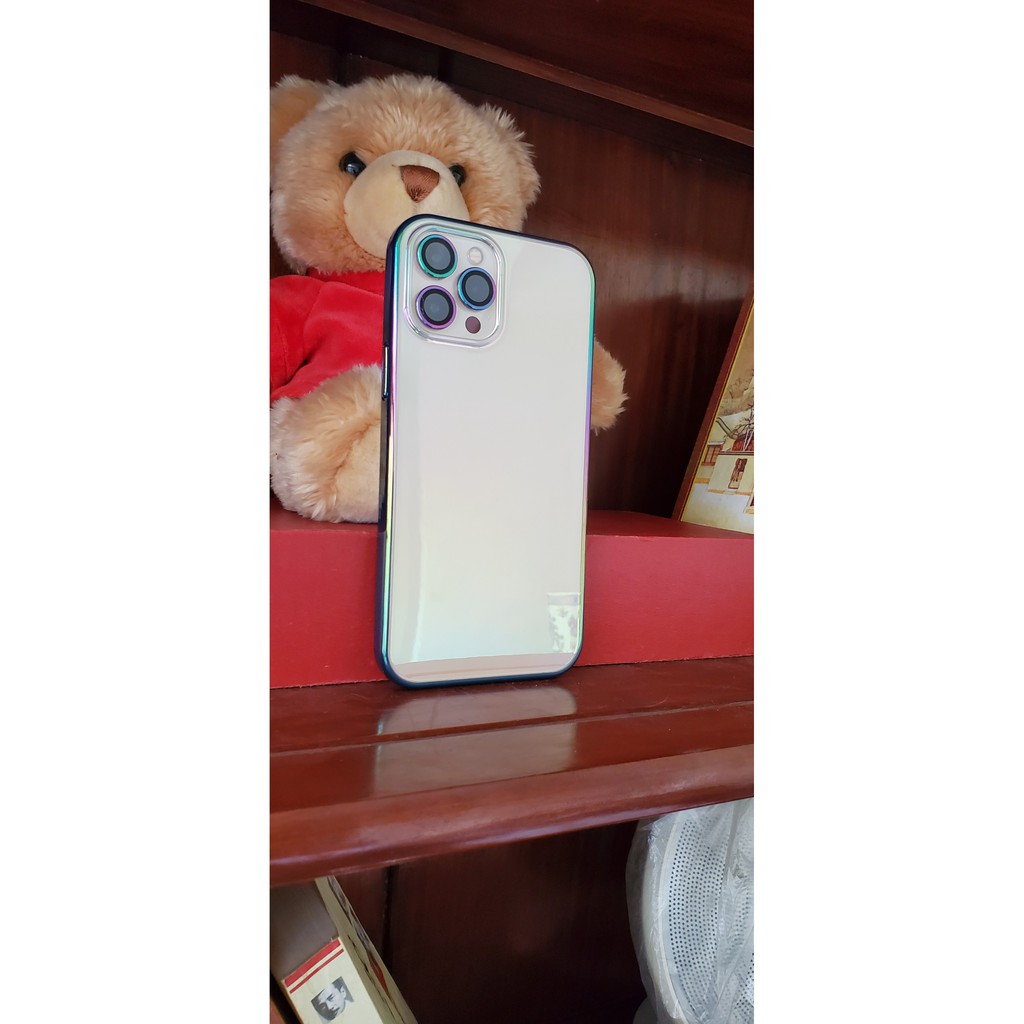 ốp lưng LASER AURONA UNISEX COUPLE iPhone 12 pro max/12/12 pro/11 pro max/11/11 pro lưng loang màu viền màu chuẩn đẹp