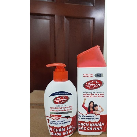 Sữa Tắm Lifebuoy 200G Tặng Nước Rửa Tay Lifebuoy 120G