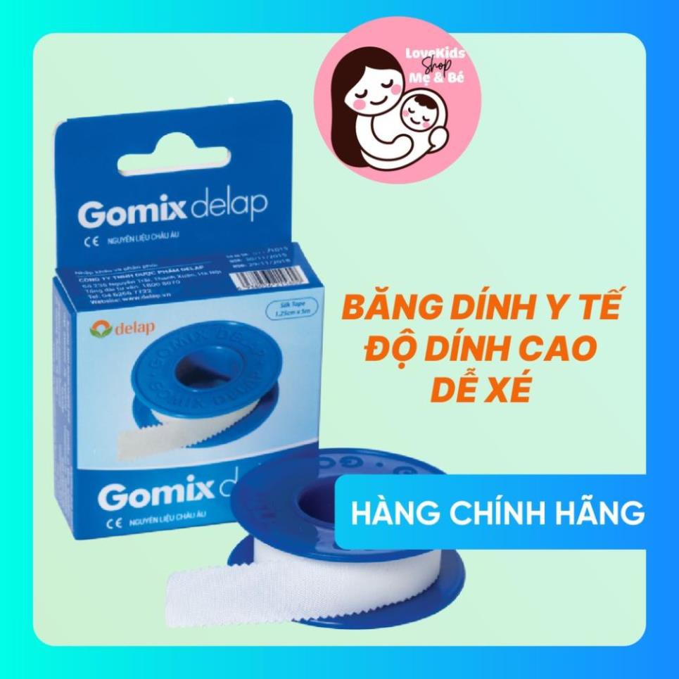 Băng dính y tế - Dính chặt hơn - Tháo rời dễ hơn - Dễ xé băng nhanh - Gomix Delap silk tape [CHÍNH HÃNG]