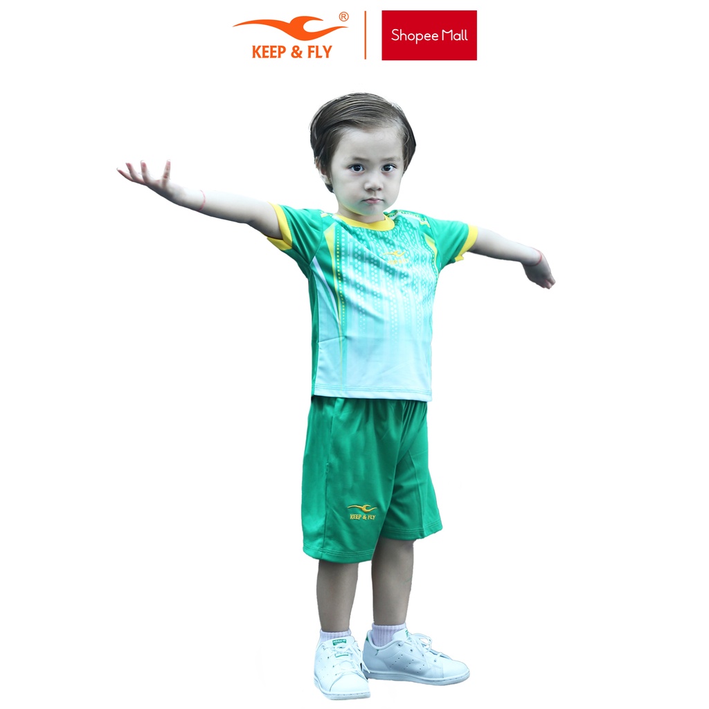 Bộ Áo Bóng Đá Trẻ Em KEEPFLY Magic Kid Thun Lạnh, Chất Vải Mềm, Nhẹ, Thoáng, Phù Hợp Với Da Trẻ Em