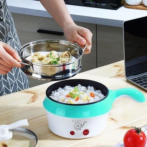 Nồi điện mini đa năng chống dính - Kèm vỉ hấp