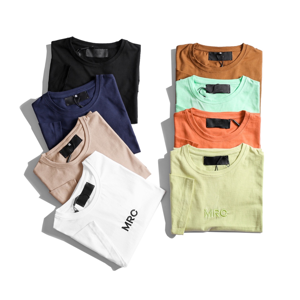 Áo thun cổ tròn UNISEX thêu chữ nổi MRC 2106012 vải Cotton co giãn, dày dặn, form rộng - CUONG STORE | BigBuy360 - bigbuy360.vn