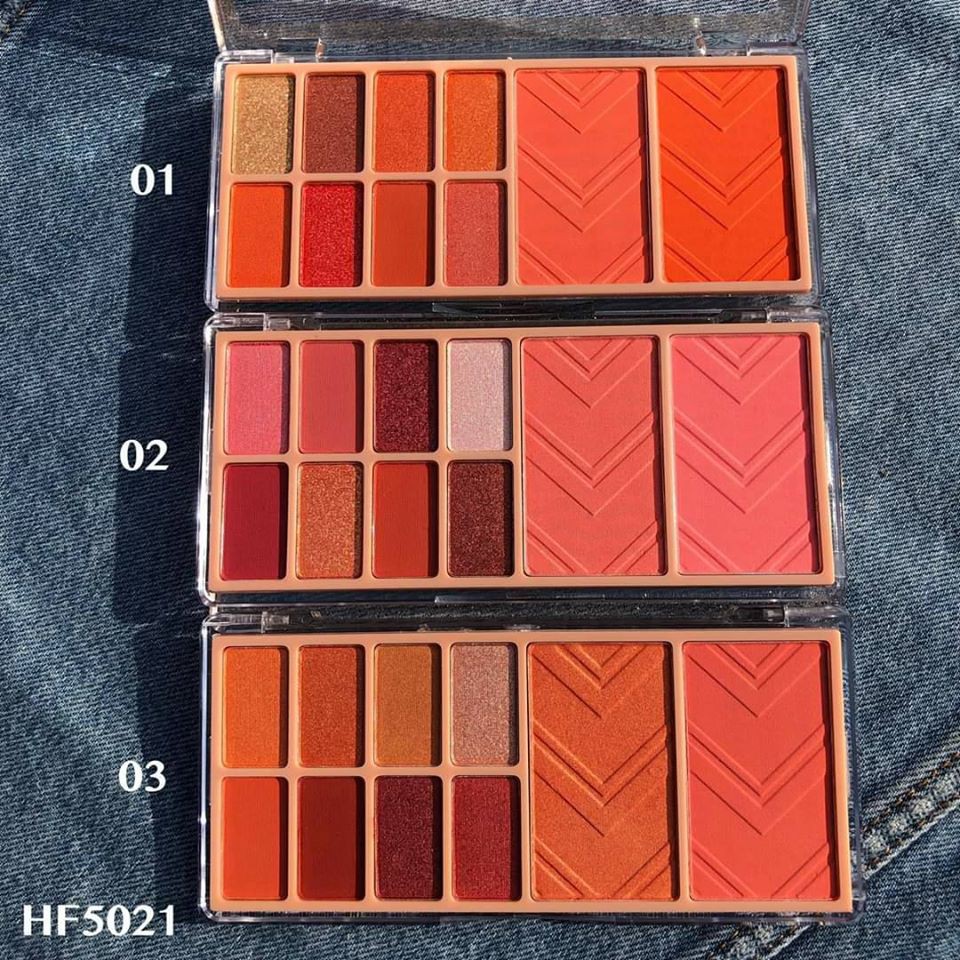 Set Phấn Mắt - Má Hồng Sivanna Infatuated Pro Palette  HF5021 Thái Lan