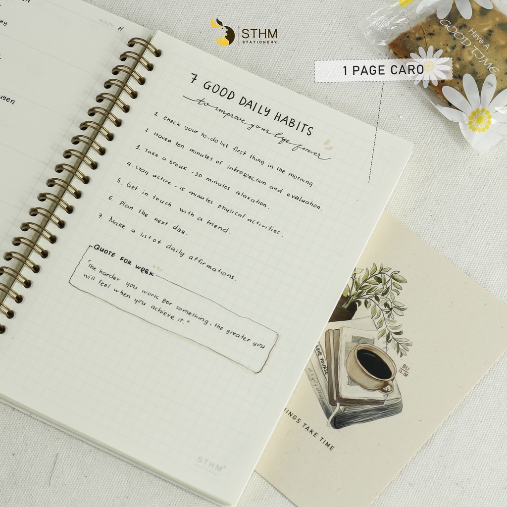 Sổ planner 2022 - A5 - STHM Stationery