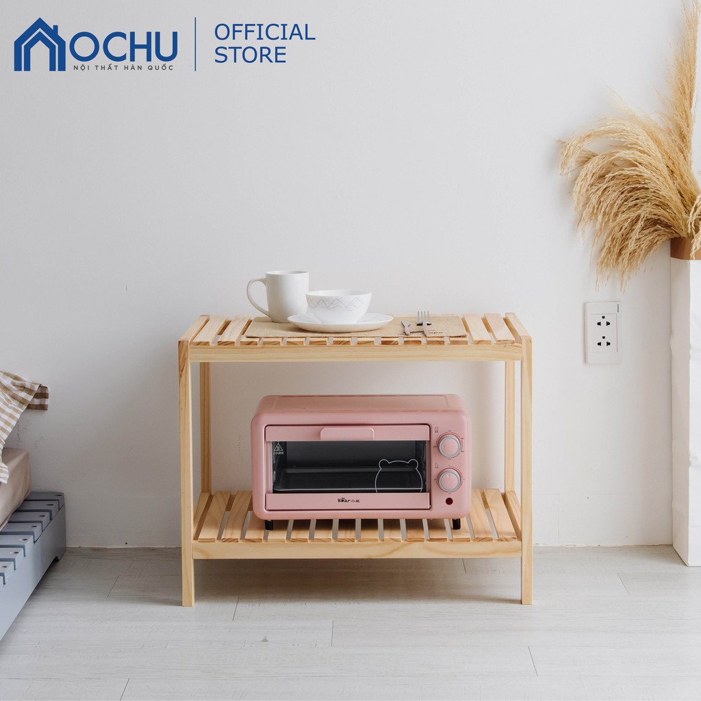 Kệ Lò Vi Sóng Khung Gỗ 2 Tầng OCHU - Oven Shelf 2F - Natural