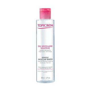 HÀNG CHÍNH HÃNG- TOPICREM Lotion rửa mặt, tẩy trang mặt và mắt cho làn da nhay cảm 200ml (Micellar thế hệ mới)
