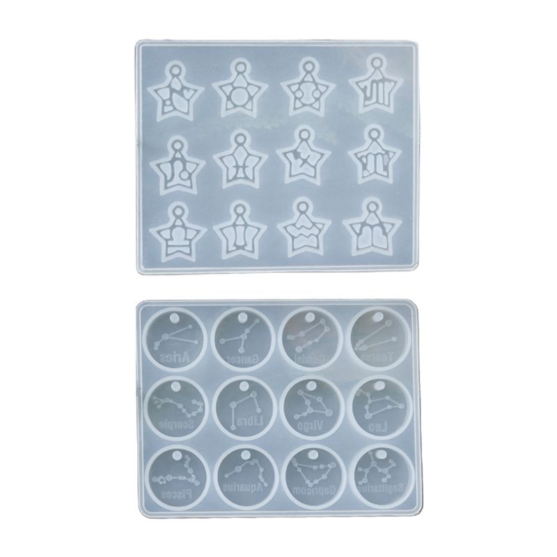 Khuôn Silicone Làm Mặt Dây Chuyền 12 Chòm Sao