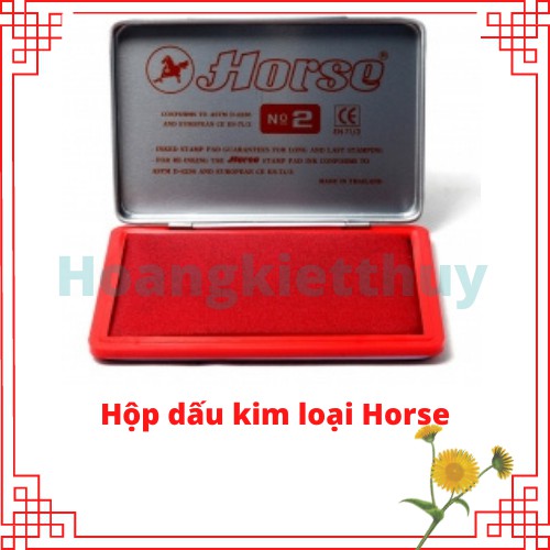 Hộp dấu kim loại Horse No.1,No.2 và No.3 chính hãng
