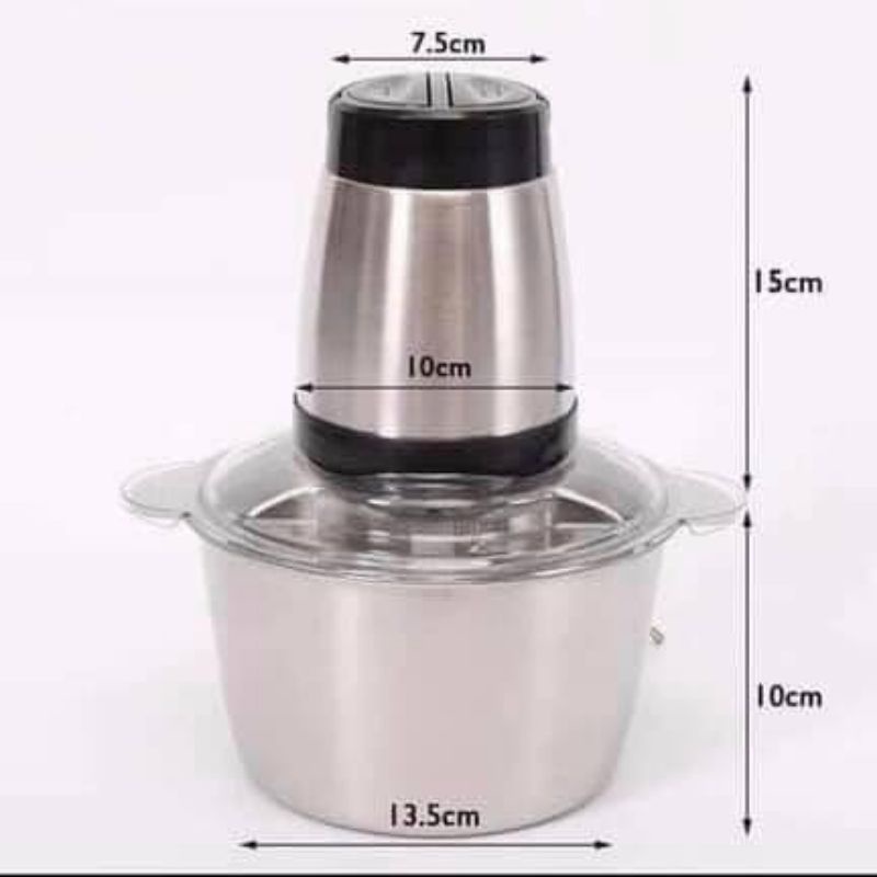 Máy xay thịt đa năng kitchen food cối inox 2 lit