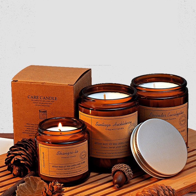 Nến thơm tinh dầu thiên nhiên độc quyền 200g, Nến thơm sáp đậu nành nguyên chất, an toàn, đủ mùi