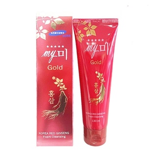 Sữa Rửa Mặt Hồng Sâm Đỏ My Gold 130ml.- MY ME GOLD RED GINSENG FOAM CLEANSING.