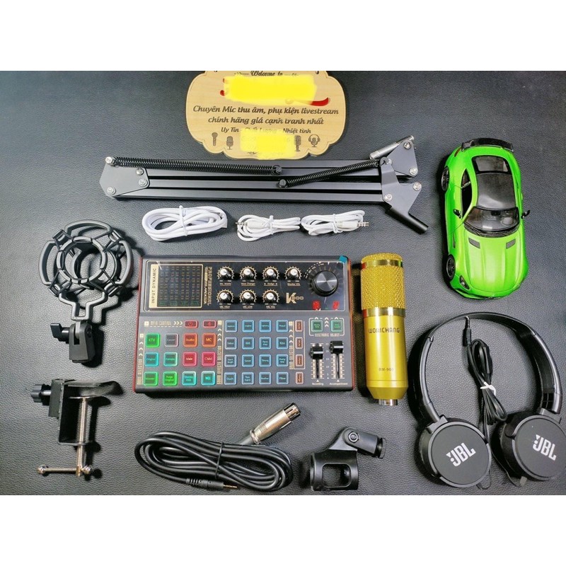 Trọn Bộ Sound Card K300 Mic Thu Âm BM 900 ⚡FREESHIP⚡ Hỗ Trợ Hát Autotune , Livestream , Thu Âm Cực Hay