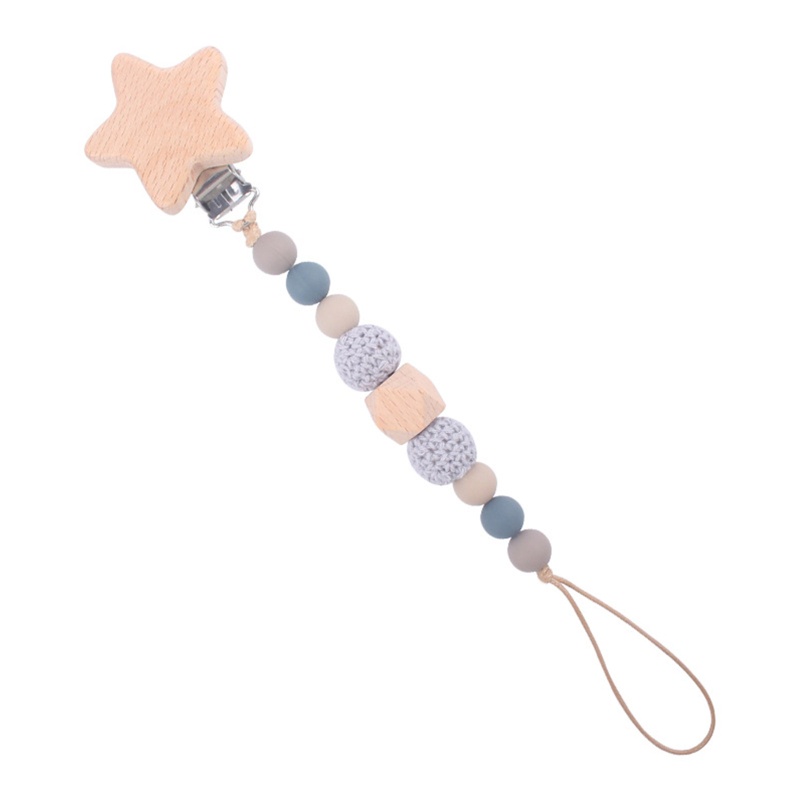 Đồ Chơi Kẹp Núm Vú Giả Bằng Kim Loại Cho Bé Gặm Nướu