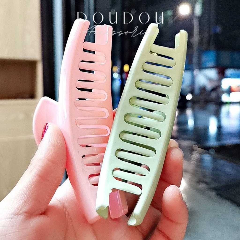 (XẢ HÀNG THANH LÝ) Phụ kiện tóc Doudou Cặp tóc Kẹp càng cua Hàn Quốc Hot Trend thời trang nhiều màu cực xinh ZJ010