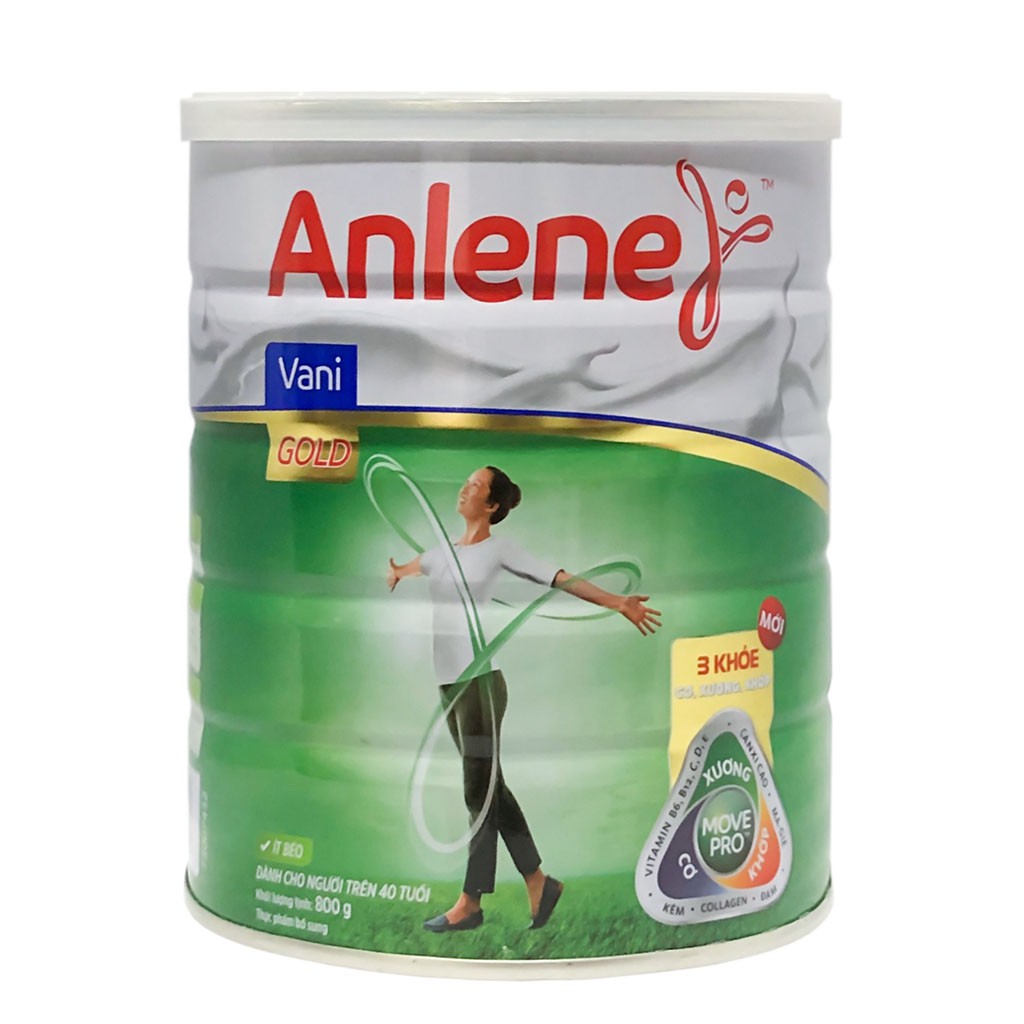 [CHÍNH HÃNG] Sữa Bột Anlene Gold MovePro Hương Vani Hộp 800g [Date mới]