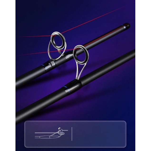 Cần lure 2 khúc DYAWA máy ngang và đứng