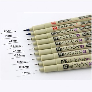 Bút Line Đen Kháng Nước Sakura Micron