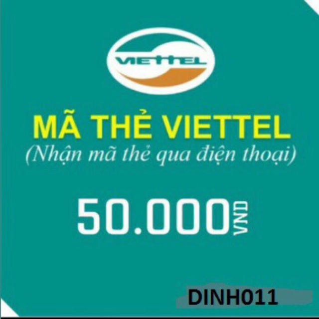 Thẻ Viettel 50k