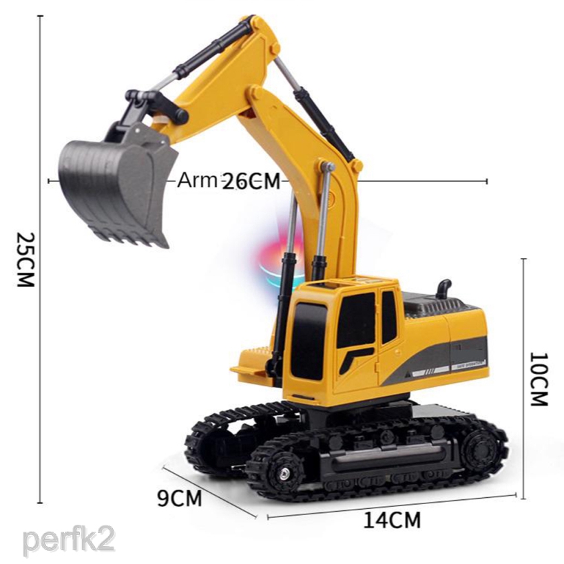 RC Bộ 2 Xe Công Trình Điều Khiển Từ Xa 270 Độ