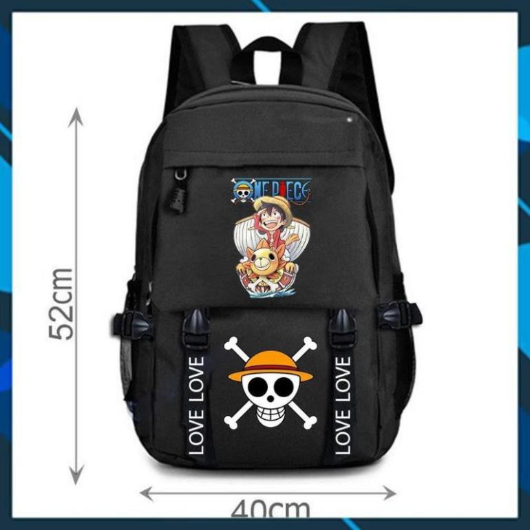 DEL Balo Đi Học Cao Cấp One Piece - Đảo Hải Tặc, Balo Monkey D.Luffy độc đẹp