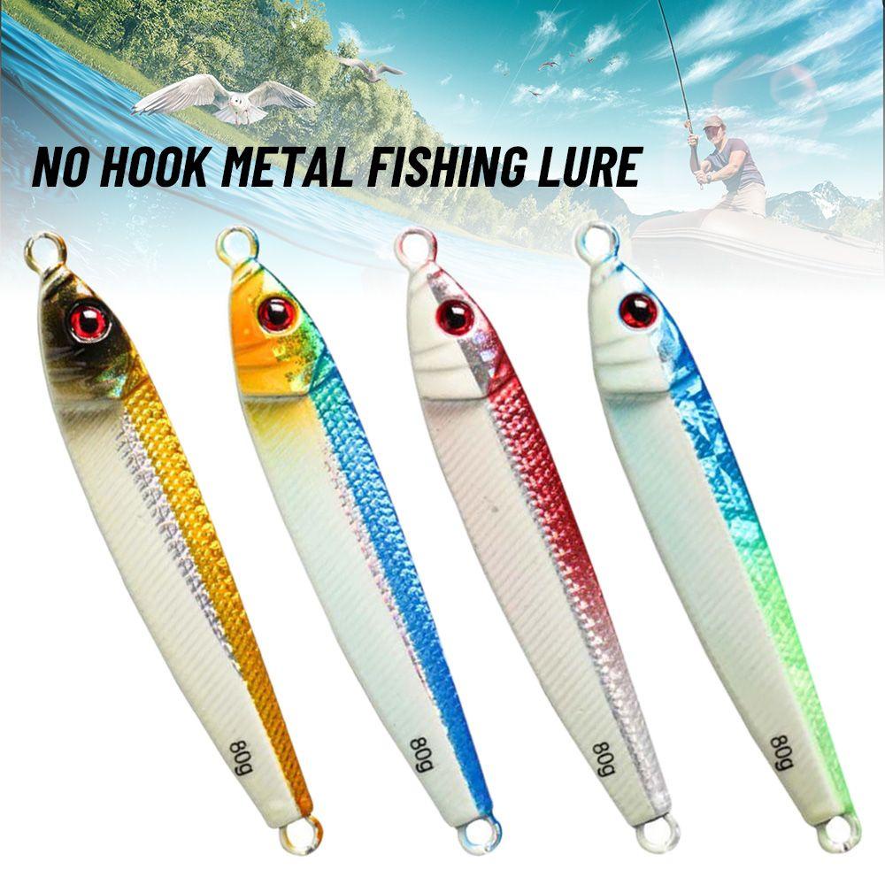 Mồi Câu Cá Giả Bằng Kim Loại Chì Nhiều Màu Sắc 80g 105mm