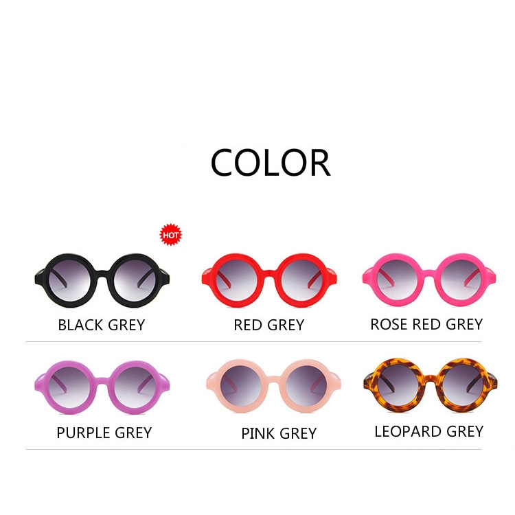 Kính Mát Gọng Tròn Phong Cách Retro 2021 Cho Bé