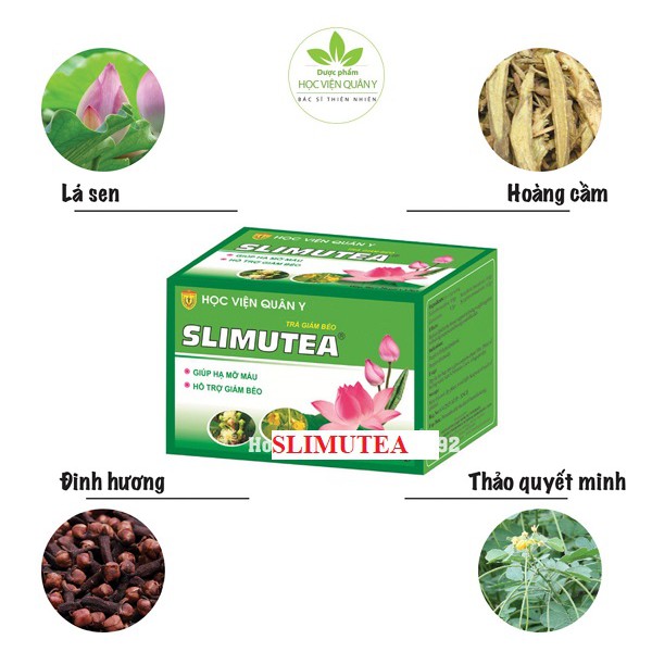 Trà Giảm Béo An Toàn SLIMUTEA - Học Viện Quân Y (Hộp 20 gói) | BigBuy360 - bigbuy360.vn