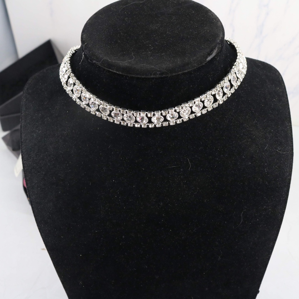 Vòng cổ choker đá lấp lánh sang chảnh - LD025