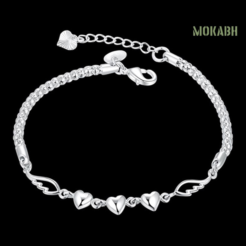 Vòng Tay Hình Trái Tim Sang Trọng Có Thể Điều Chỉnh Và Tái Sử Dụng