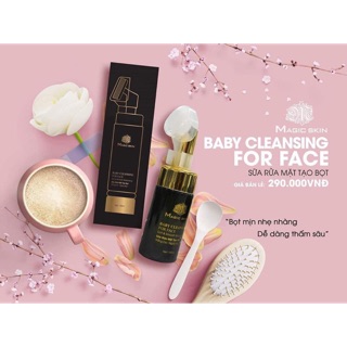 Sữa rửa mặt bọt biển ngừa mụn - sáng da Magic Skin